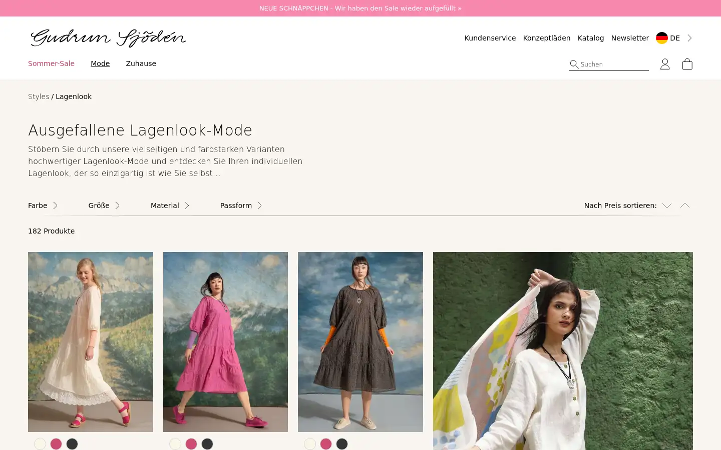Screenshot of gudrunsjoeden.de