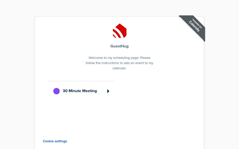 Screenshot of guesthug.com