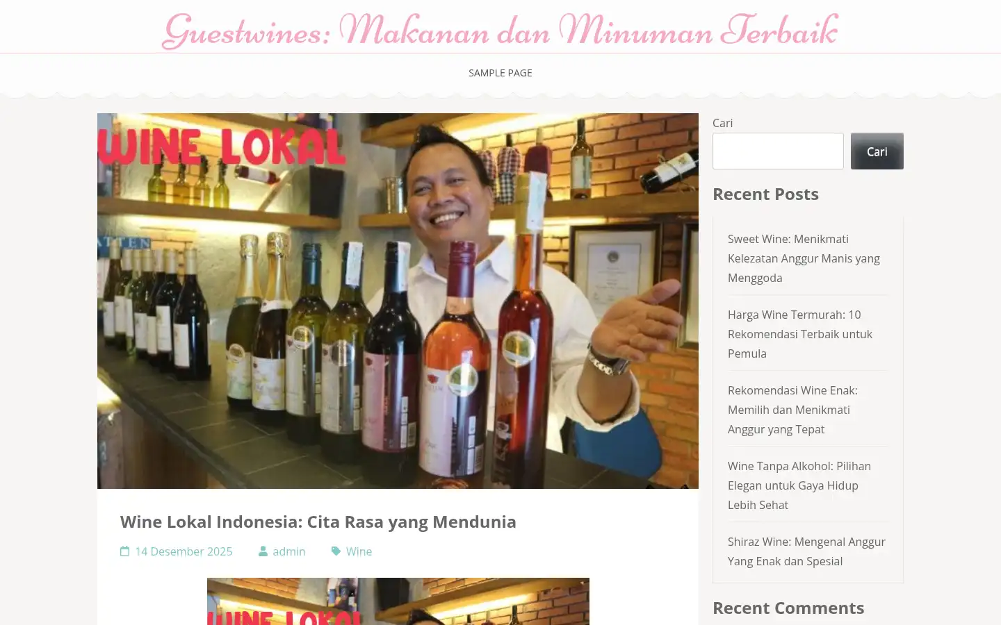 Screenshot of guestwines.com
