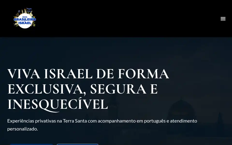 Screenshot of guiabrasileiroemisrael.com