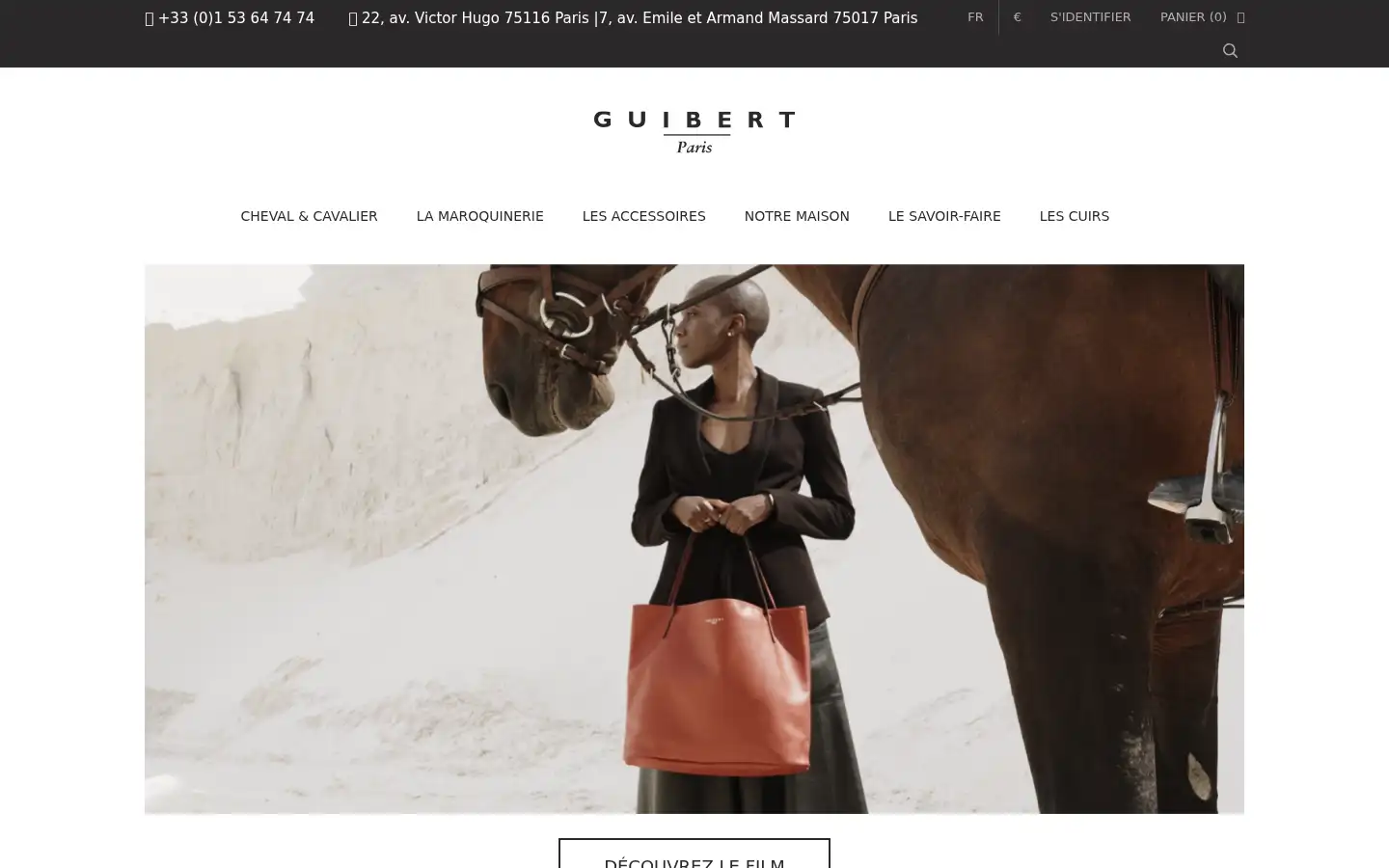 Screenshot of guibert.fr