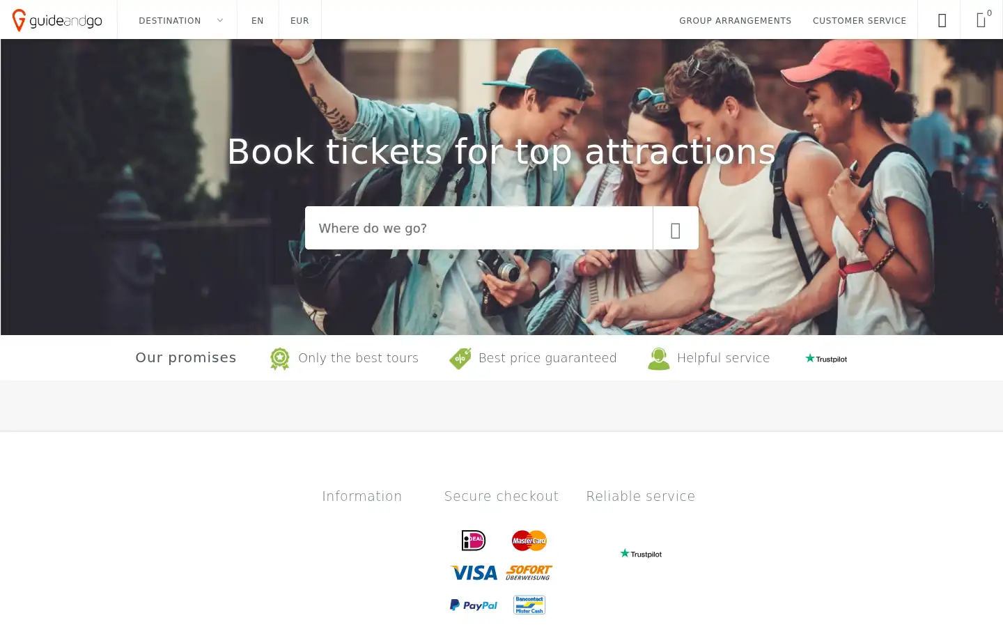 Screenshot of guideandgo.com