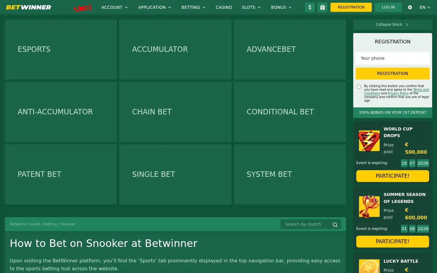 Screenshot of guidebook.betwinner.com