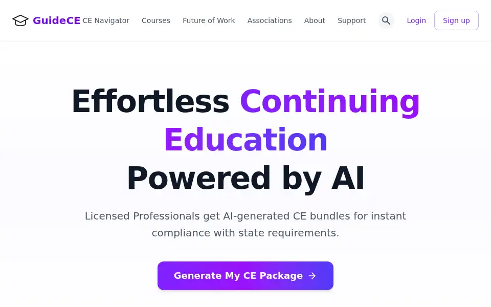 Screenshot of guidece.com