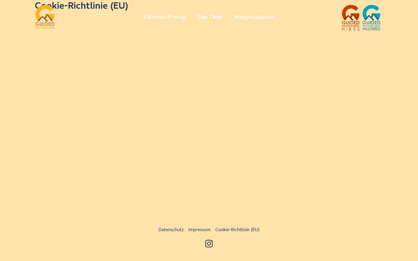 Screenshot of guidedadventures.eu