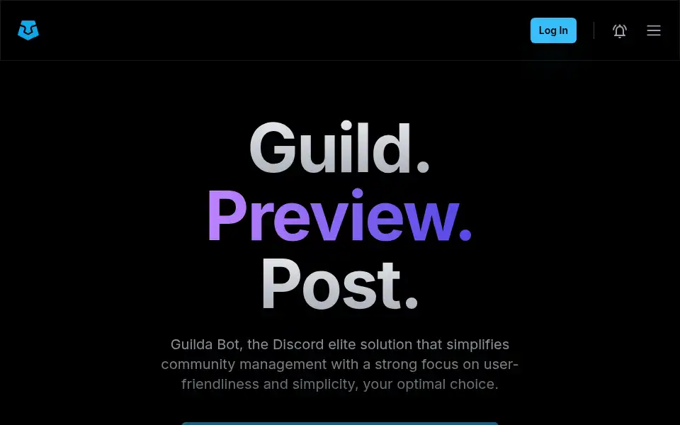 Screenshot of guildabot.com