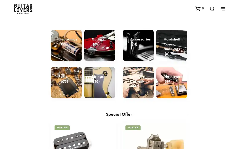 Screenshot of guitarlovers.pt