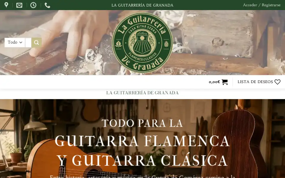 Screenshot of guitarradegranada.com