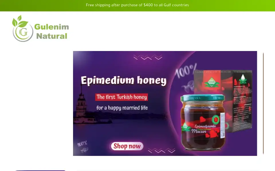 Screenshot of gulenim.com