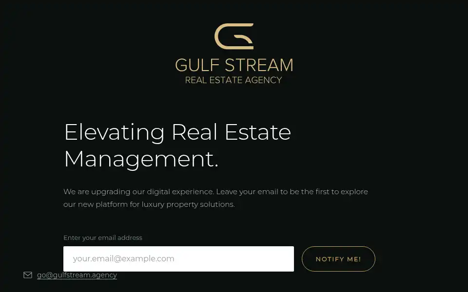 Screenshot of gulfstream.agency