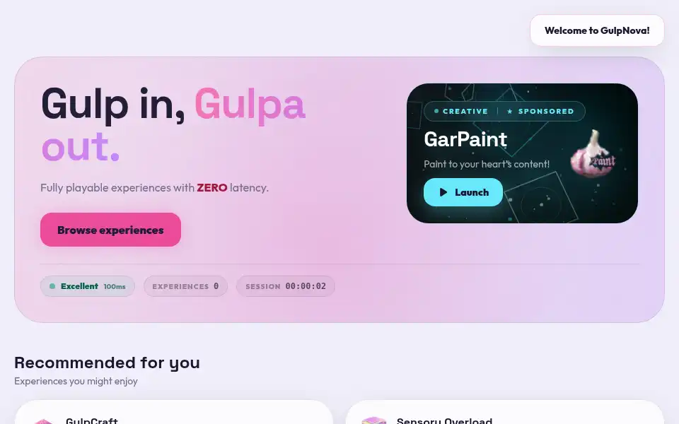 Screenshot of gulpnova.gt.tc