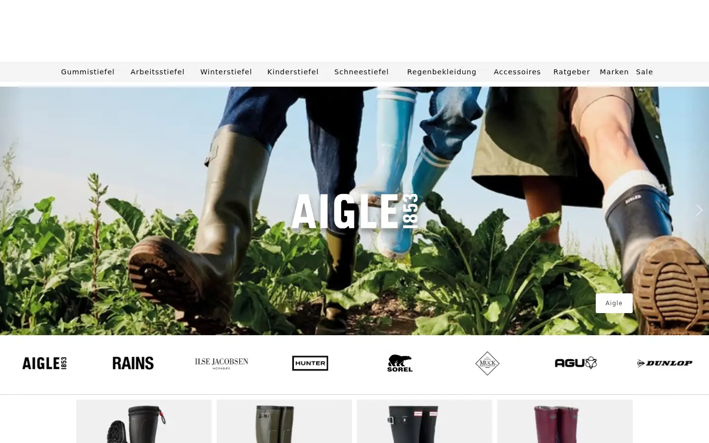 Screenshot of gummistiefelexperte.de