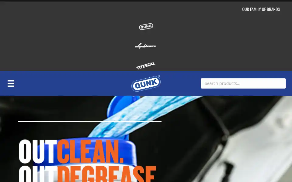 Screenshot of gunk.com