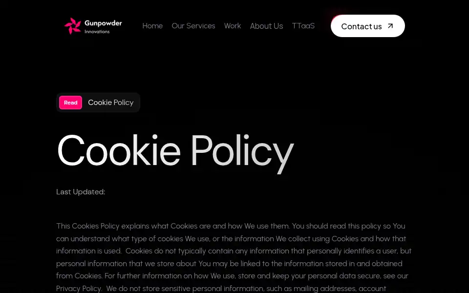 Screenshot of gunpowderinnovations.com