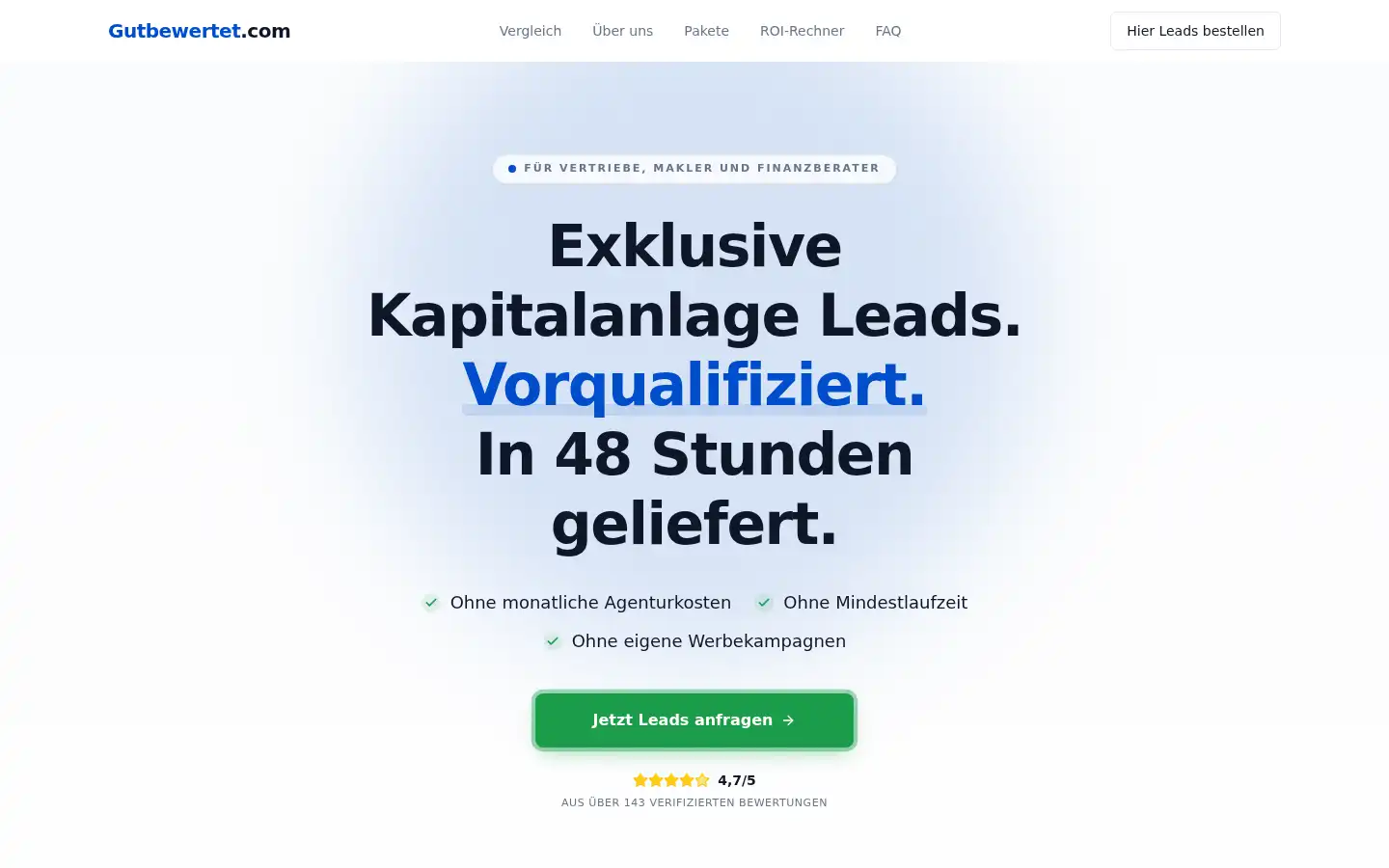 Screenshot of gutbewertet.com