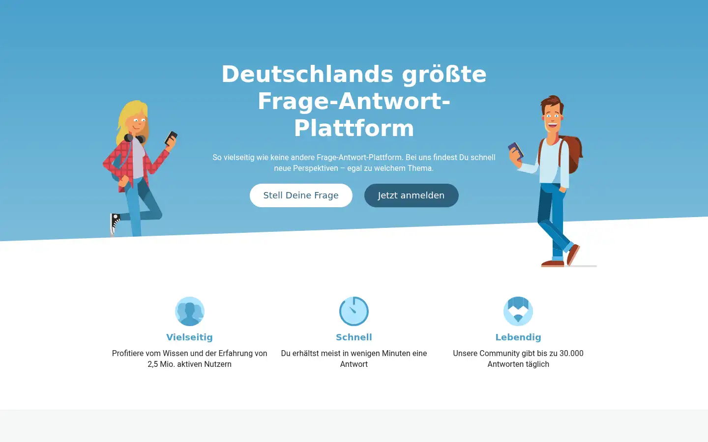 Screenshot of gutefrage.net