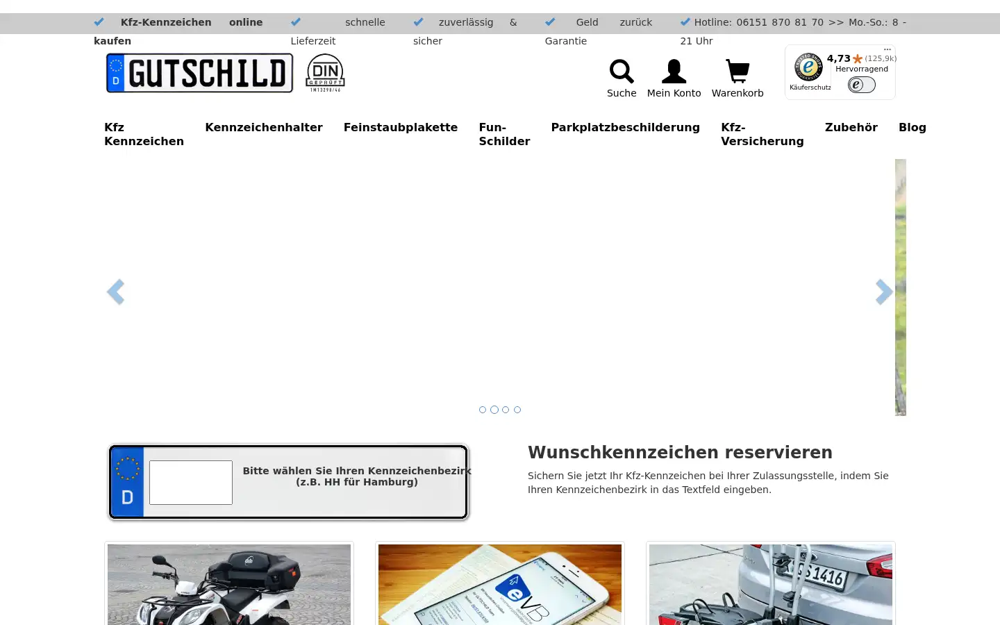 Screenshot of gutschild.de