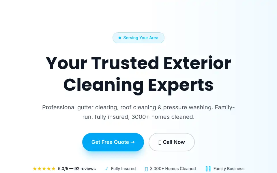 Screenshot of gutterbugs.co.uk