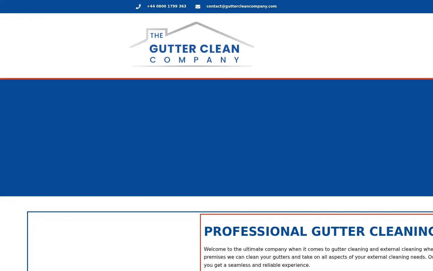 Screenshot of guttercleancompany.com