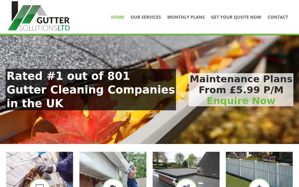Screenshot of guttersolutionsltd.co.uk