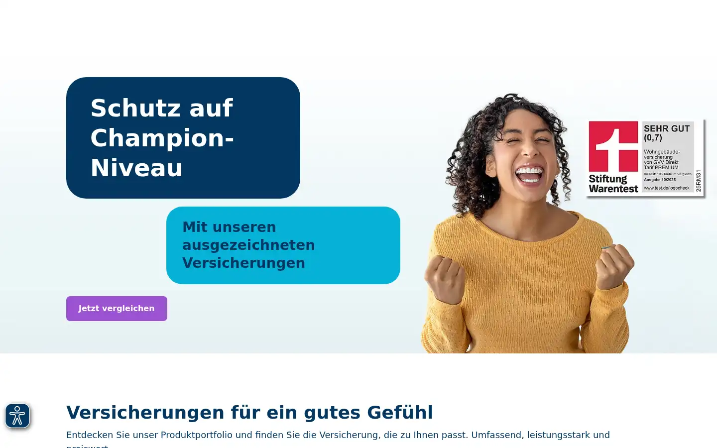 Screenshot of gvv-direkt.de