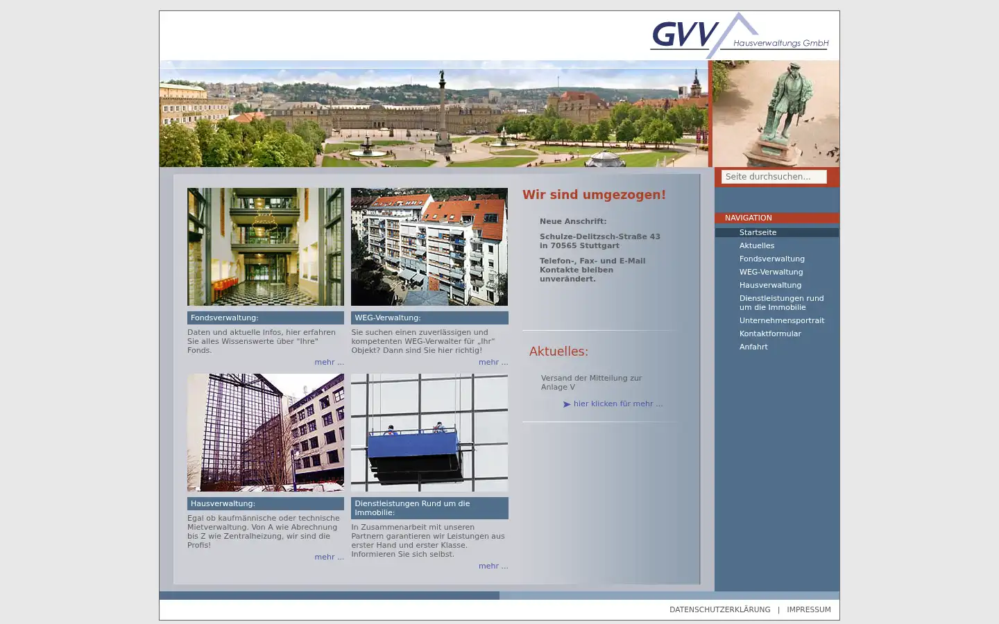 Screenshot of gvv-stuttgart.de
