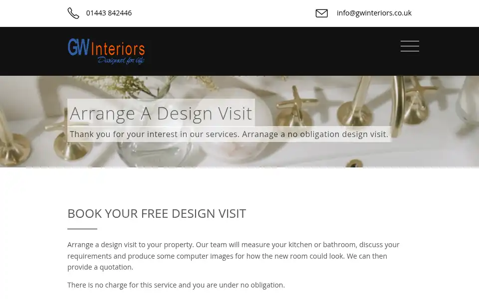 Screenshot of gwinteriors.co.uk