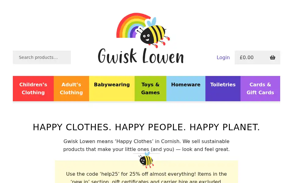 Screenshot of gwisklowen.co.uk
