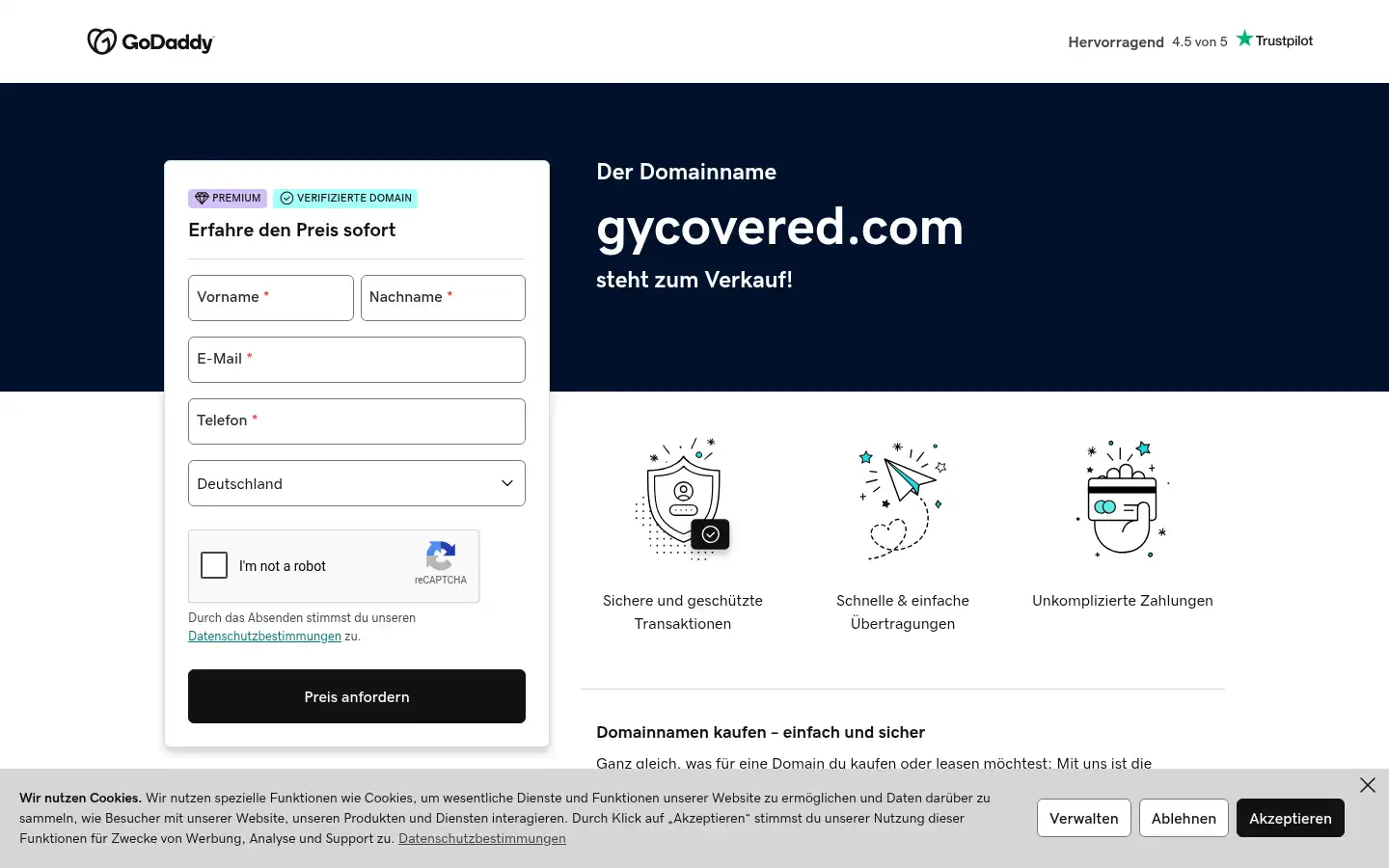 Screenshot of gycovered.com