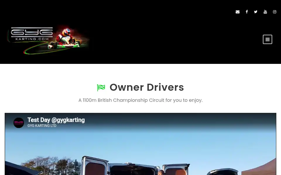 Screenshot of gygkarting.com