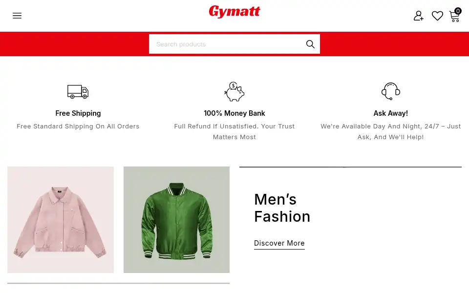 Screenshot of gymatt.com