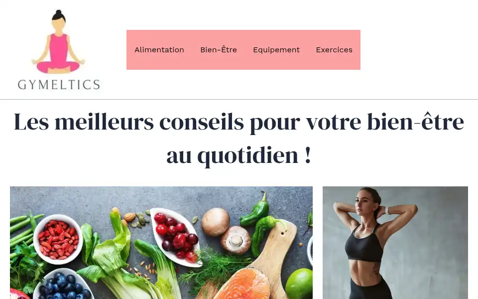 Screenshot of gymeltics.fr
