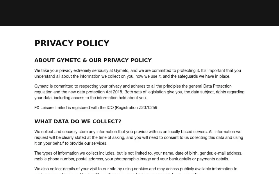 Screenshot of gymetc.co.uk
