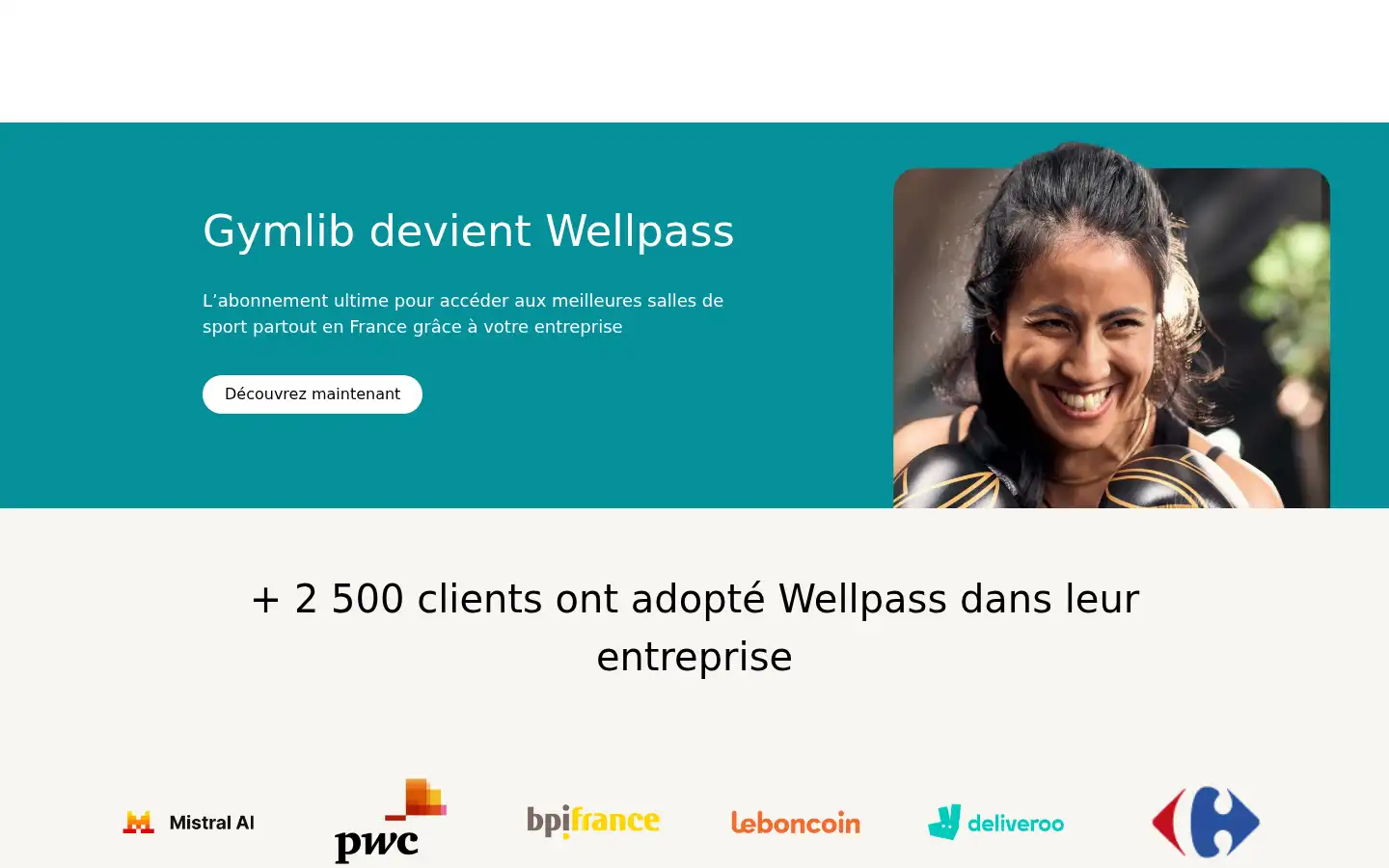 Screenshot of gymlib.com