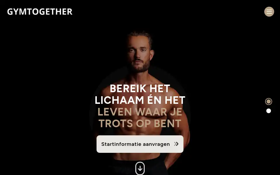 Screenshot of gymtogether.nl