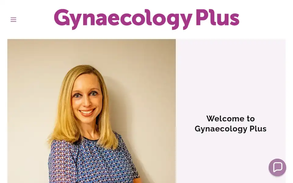 Screenshot of gynaecologyplus.co.uk