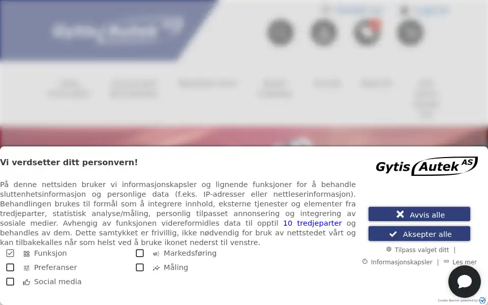 Screenshot of gytisautek.no