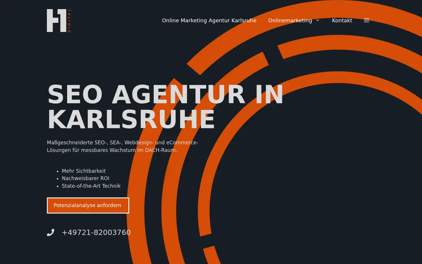 Screenshot of h1.digital