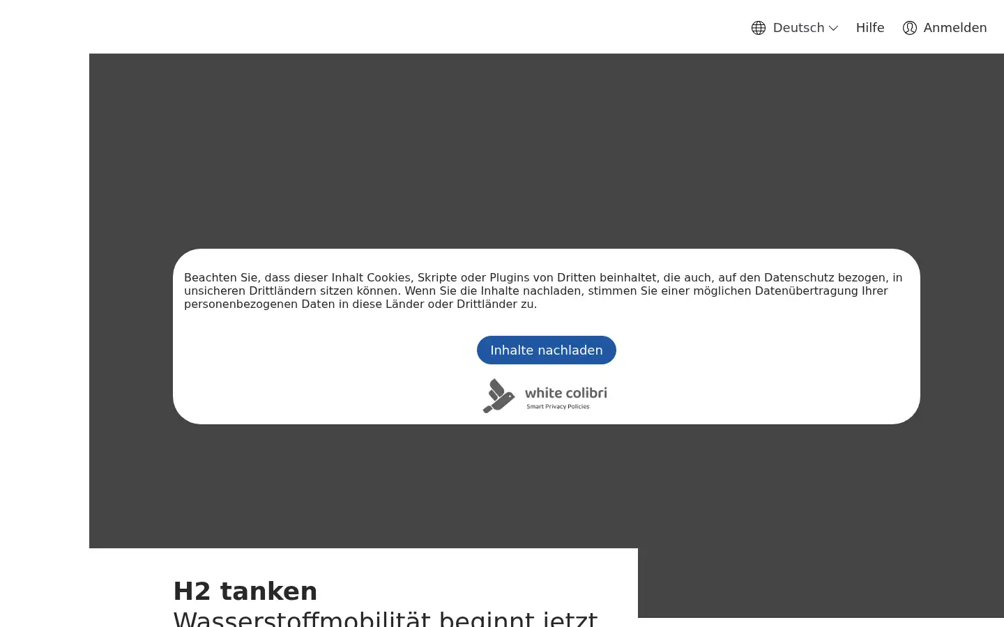 Screenshot of h2.live