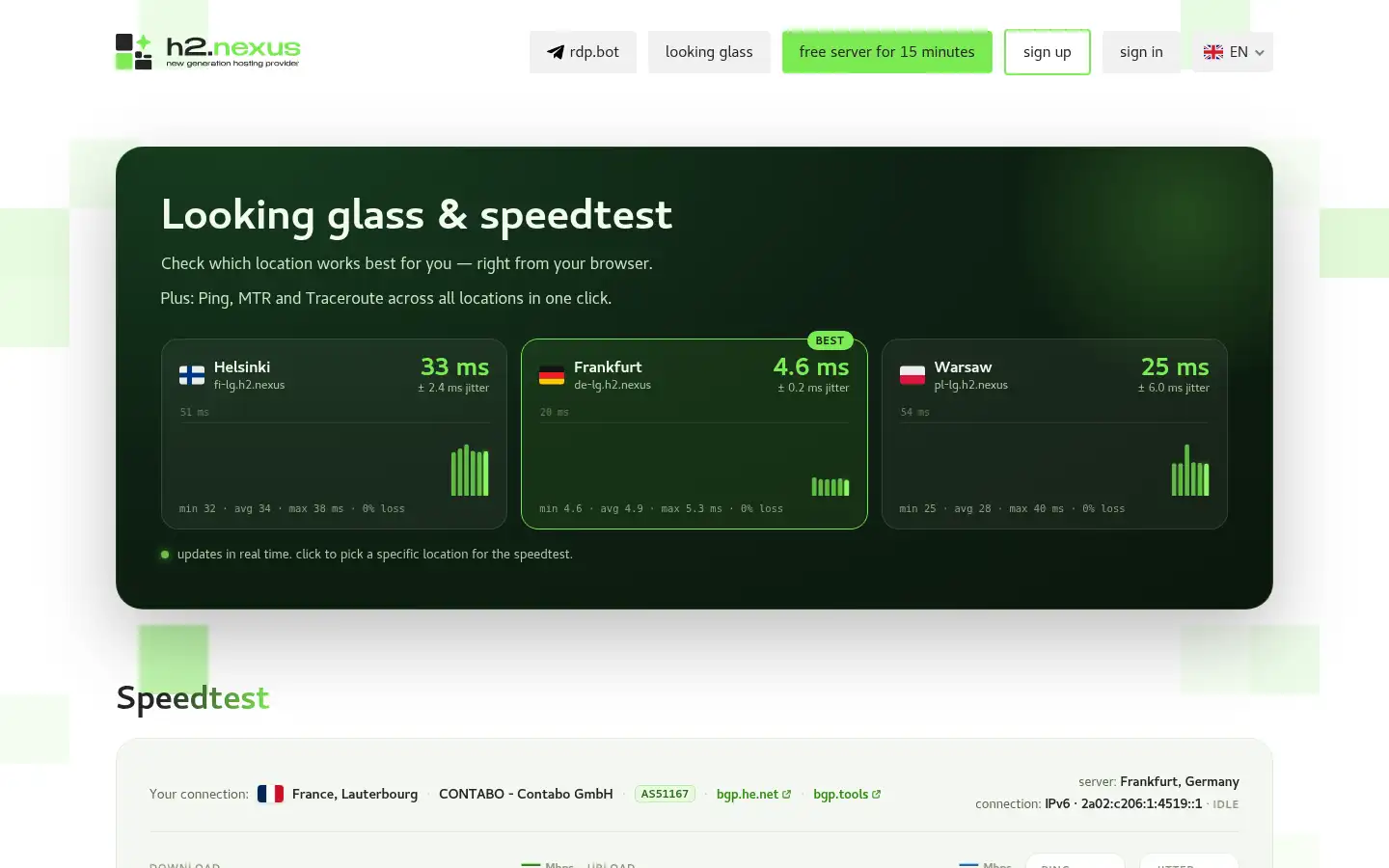 Screenshot of h2.nexus
