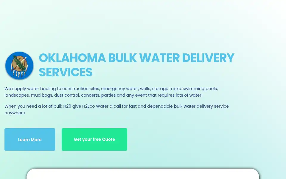Screenshot of h2ecowater.com