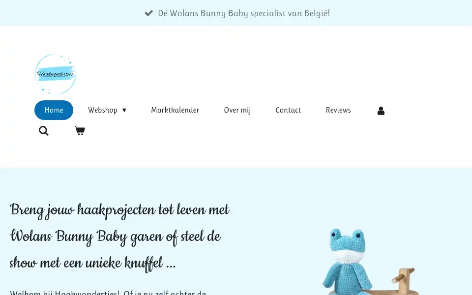 Screenshot of haakwondertjes.be