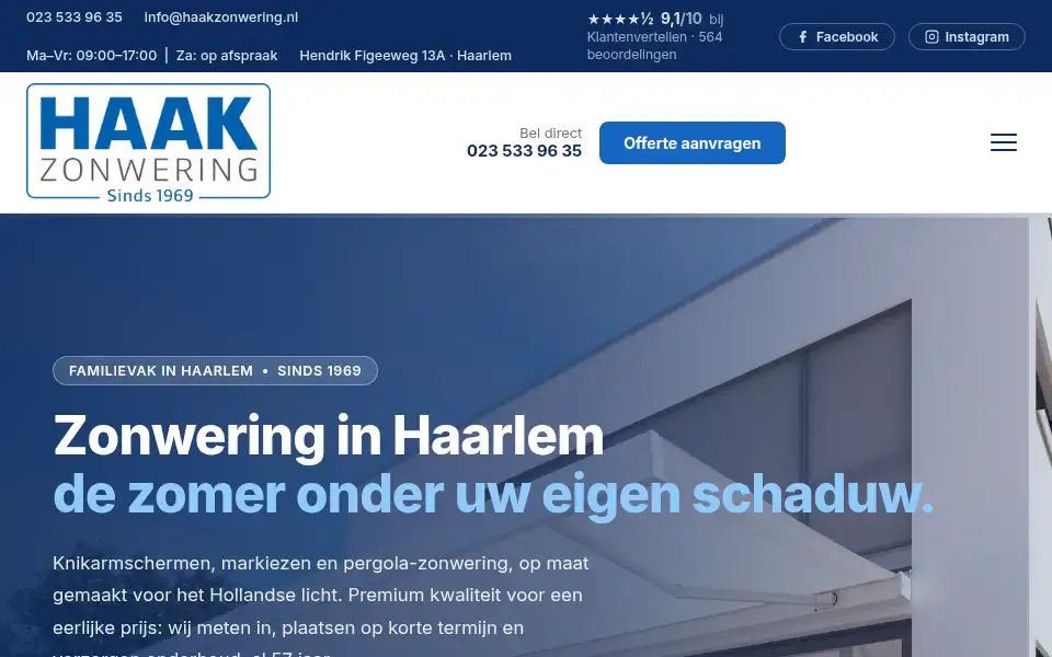 Screenshot of haakzonwering.nl