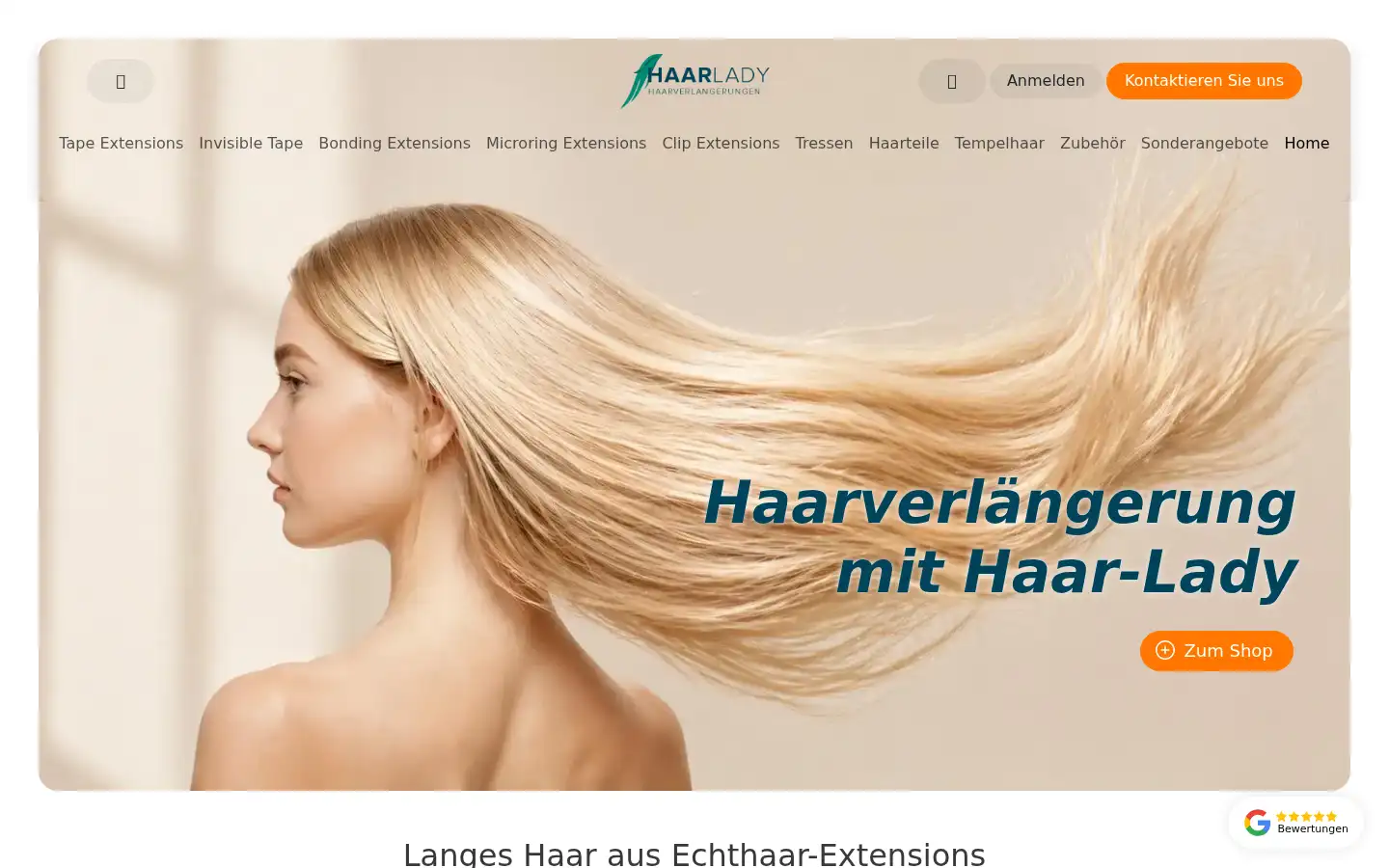 Screenshot of haar-lady.de