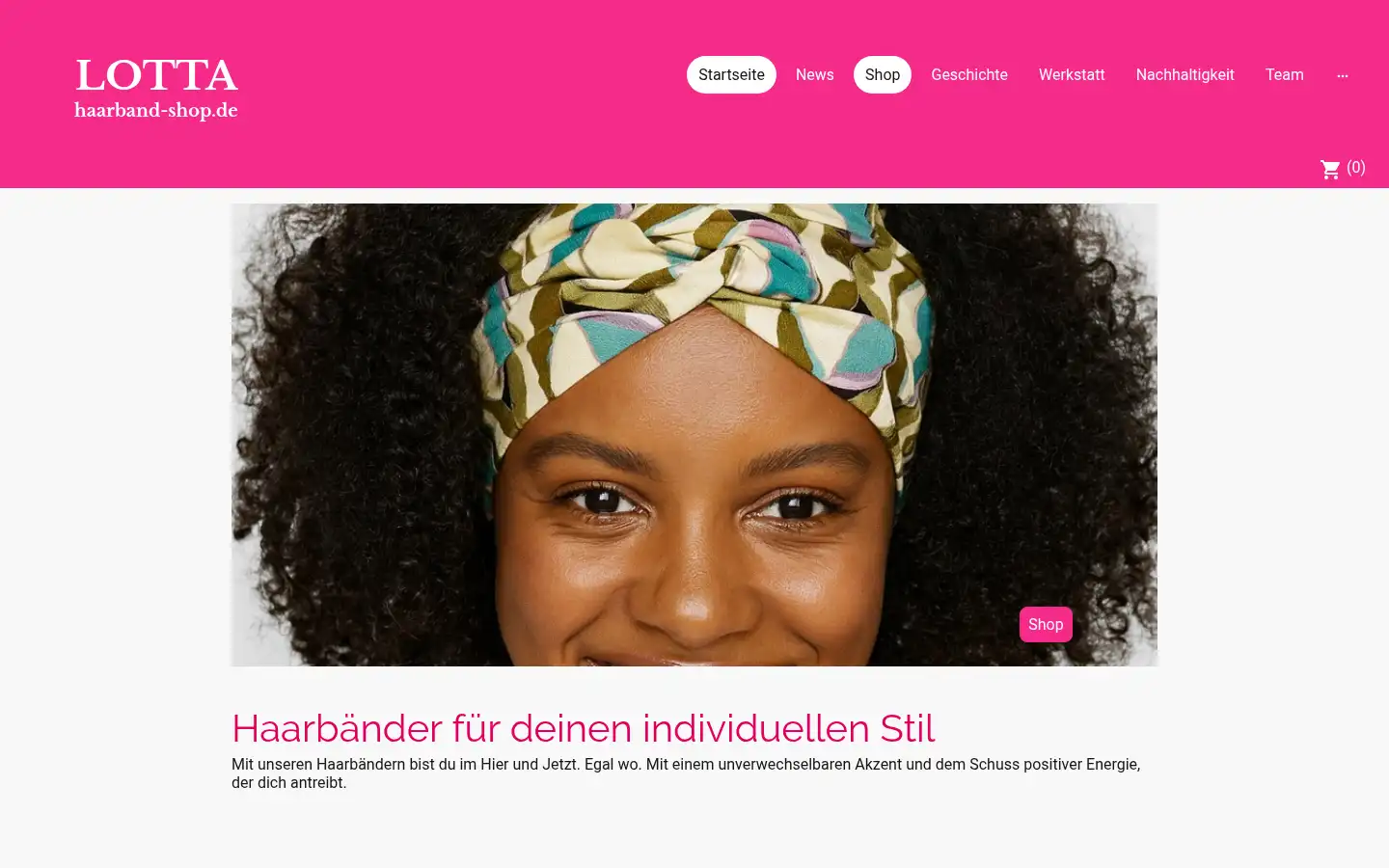 Screenshot of haarband-shop.de