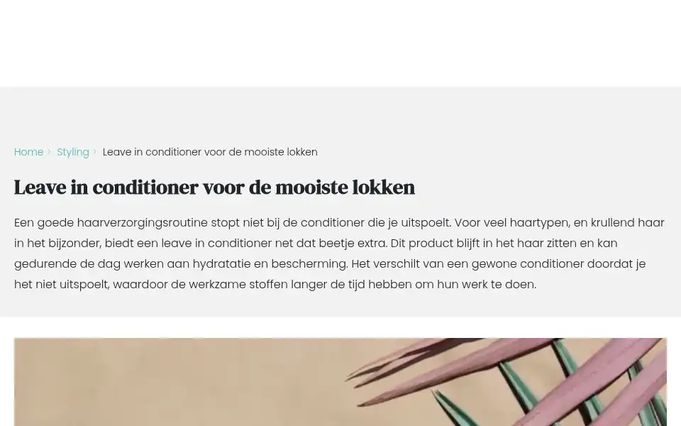 Screenshot of haarcentrum.nl