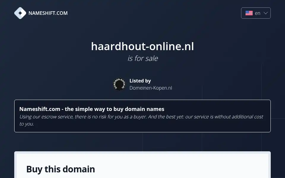 Screenshot of haardhout-online.nl