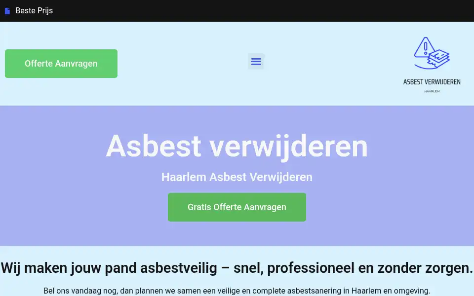 Screenshot of haarlemasbestverwijderen.com