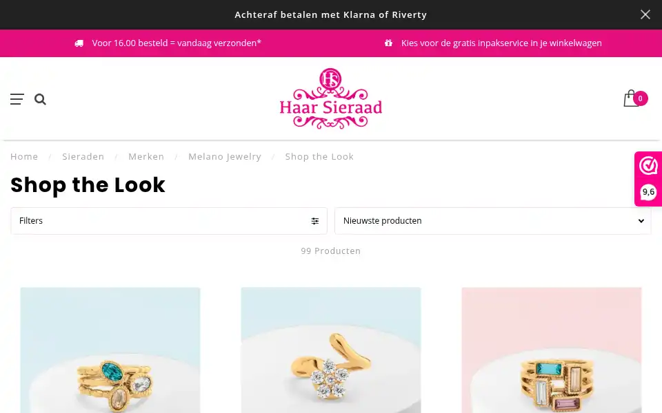 Screenshot of haarsieraad.shop
