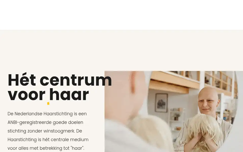 Screenshot of haarstichting.nl
